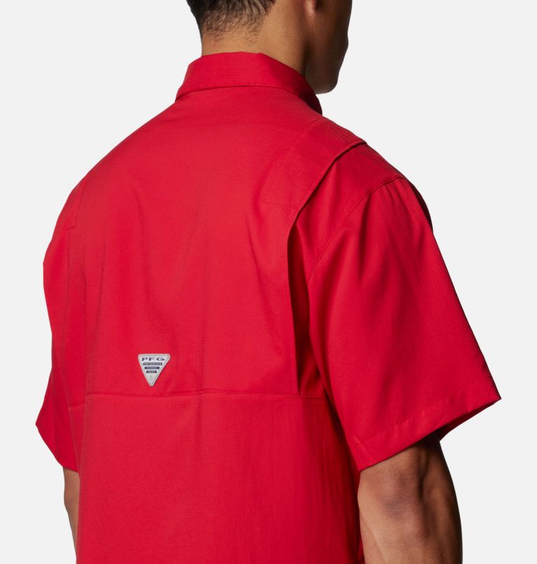 Men's PFG Tamiami Short Sleeve Shirt - Tampa Bay Buccaneers, Color: FTB - Intense Red, image 5