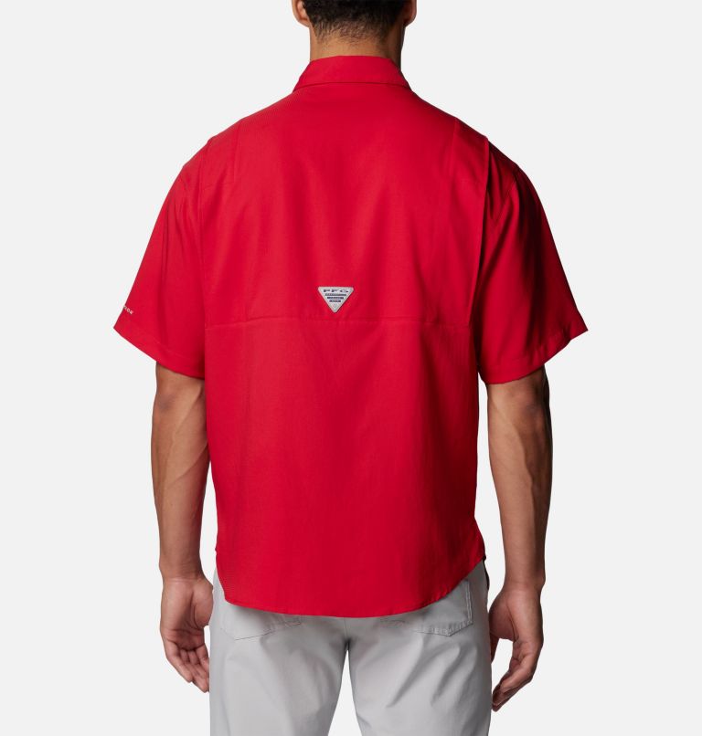 Men's PFG Tamiami Short Sleeve Shirt - Tampa Bay Buccaneers, Color: FTB - Intense Red, image 2