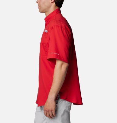 Men's PFG Tamiami Short Sleeve Shirt - Kansas City Chiefs, Color: FKC - Intense Red, image 7