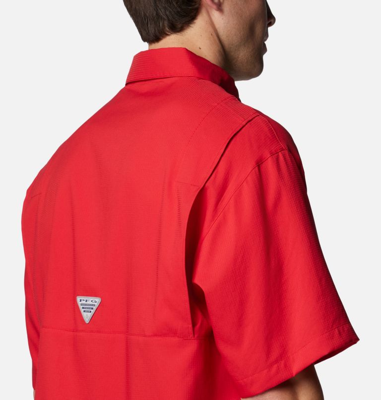 Men's PFG Tamiami Short Sleeve Shirt | 614 | S, Color: FKC - Intense Red, image 5