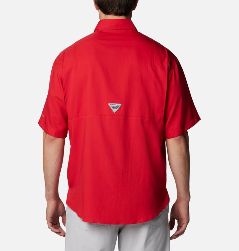 Men's PFG Tamiami Short Sleeve Shirt | 614 | S, Color: FKC - Intense Red, image 2