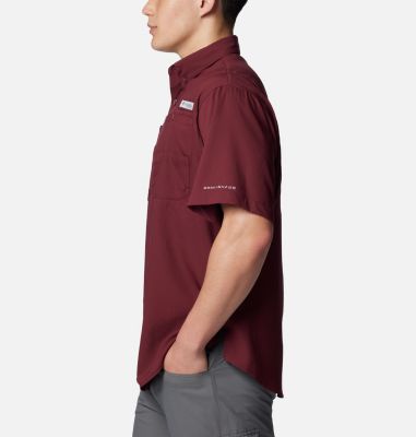 Men's PFG Tamiami Short Sleeve Shirt - Washington Commanders, Color: FWC - Deep Maroon, image 3