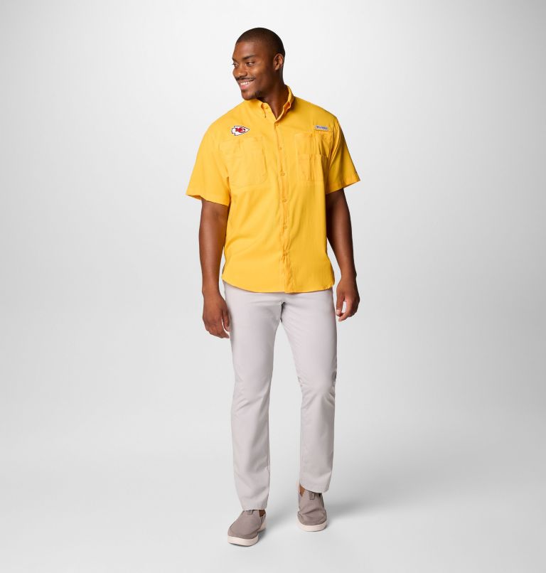 Men's PFG Tamiami Short Sleeve Shirt | 705 | M, Color: FKC - Stinger, image 3