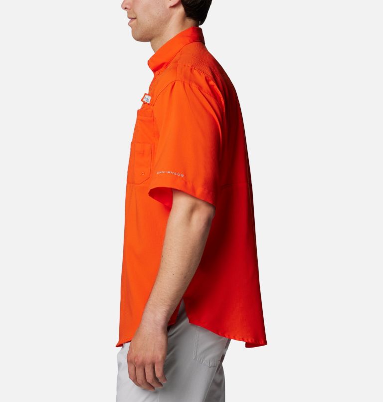 Men's PFG Tamiami Short Sleeve Shirt - Denver Broncos, Color: FDB - State Orange, image 3