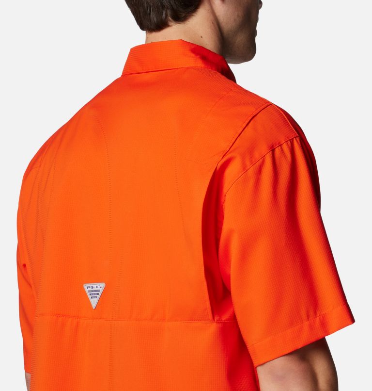 Men's PFG Tamiami Short Sleeve Shirt - Denver Broncos, Color: FDB - State Orange, image 5