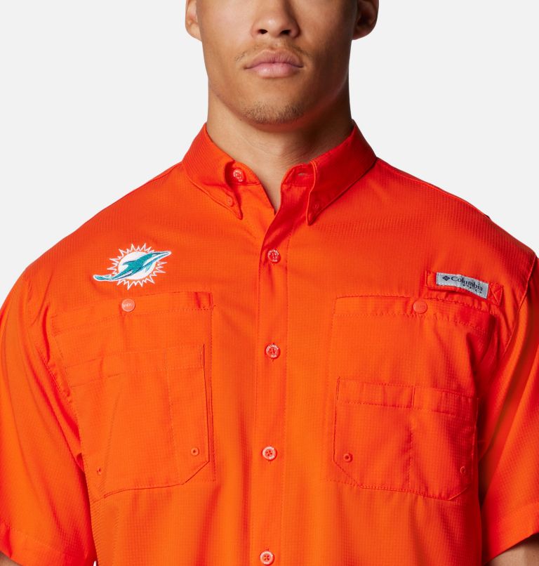 Men's PFG Tamiami Short Sleeve Shirt - Miami Dolphins, image 4