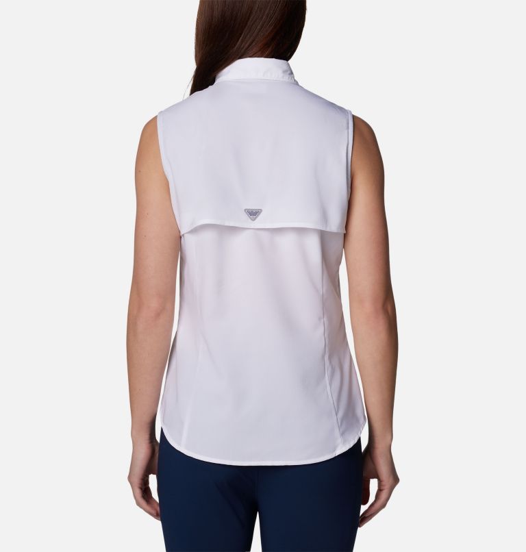Women's PFG Tamiami Sleeveless Shirt - New England Patriots, Color: FNP - White, image 2
