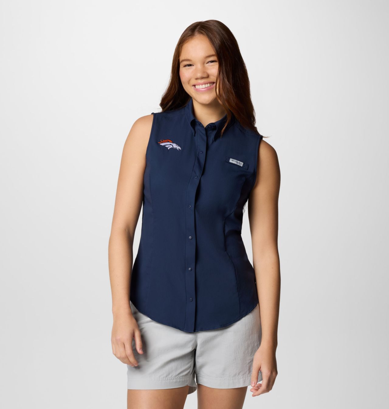 Women's PFG Tamiami™ Sleeveless Shirt - Denver Broncos 1