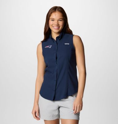 Women's PFG Tamiami Sleeveless Shirt - New England Patriots