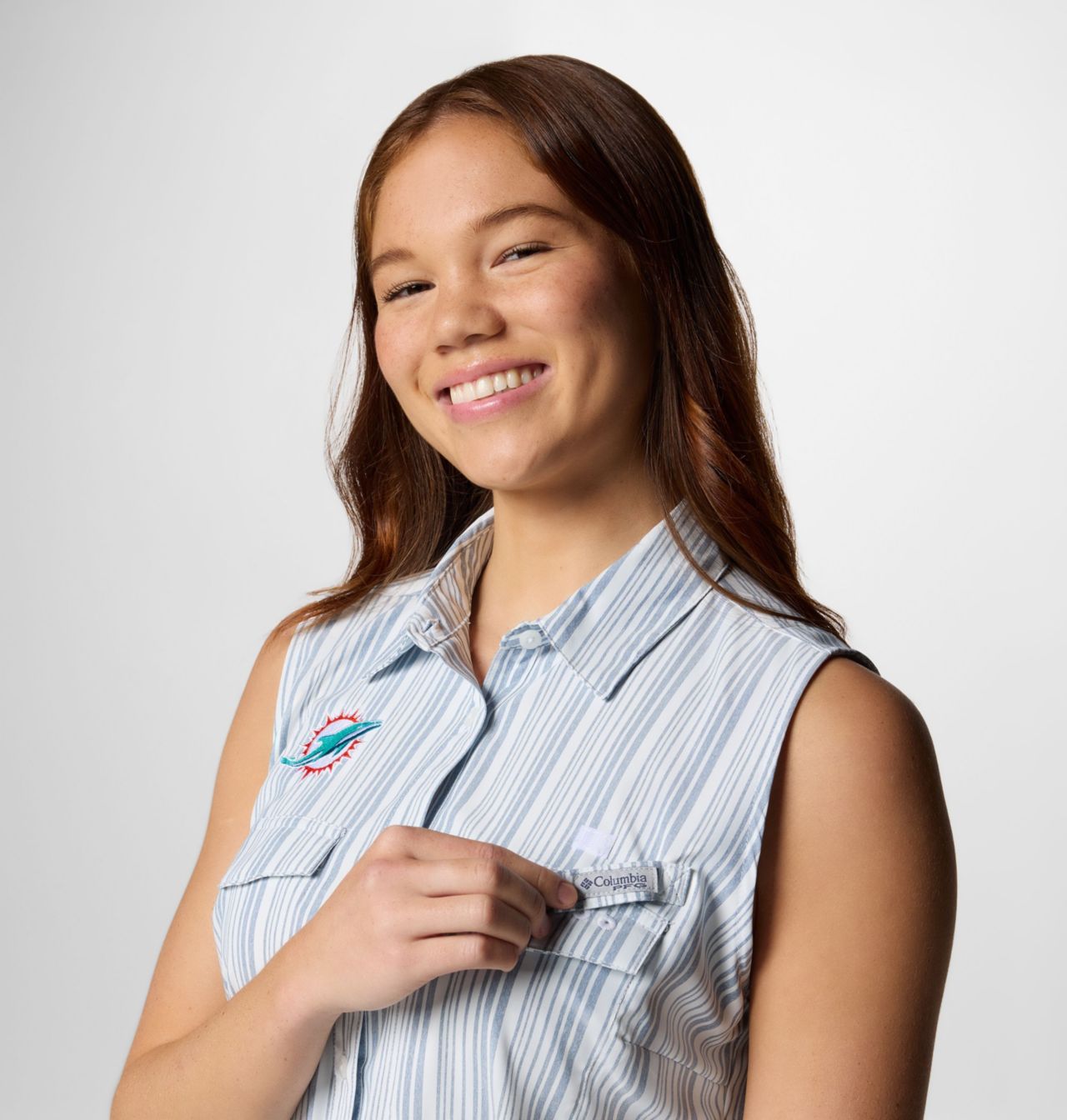 Women's PFG Sun Drifter™ Woven Dress II - Miami Dolphins 5