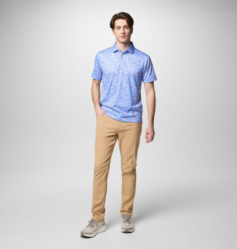 Men's Countryside Green Polo, Color: White Cap, image 2