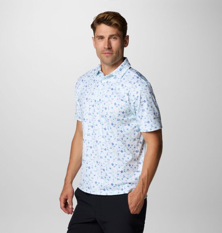 Men's Countryside Green Polo, Color: Skyler, image 4