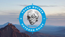 Tough Mother Outdoor Guide logo with Gert Boyle's face.