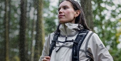 Chaqueta Reversible Impermeable para Mujer COLUMBIA OutDry Rogue Negra  Talla 1X NUEVA $205