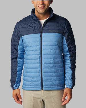 Blue insulated jacket