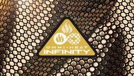 Omni Heat Infinity gold logo.