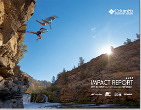 Cover of the 2021 Columbia Corporate Responsibility Report. 