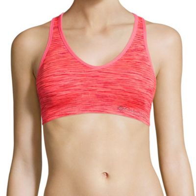 Women's Seamless Spacedye Racerback Bra Women's Seamless Spacedye Racerback Bra, Sparkling peach, front