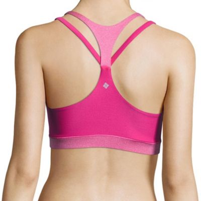 Women's Heather Block Racerback Bra Women's Heather Block Racerback Bra, Beetroot, back