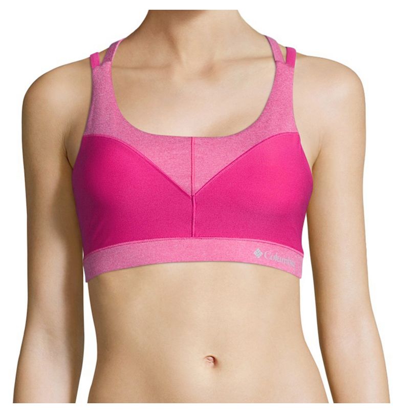 Women's Heather Block Racerback Bra