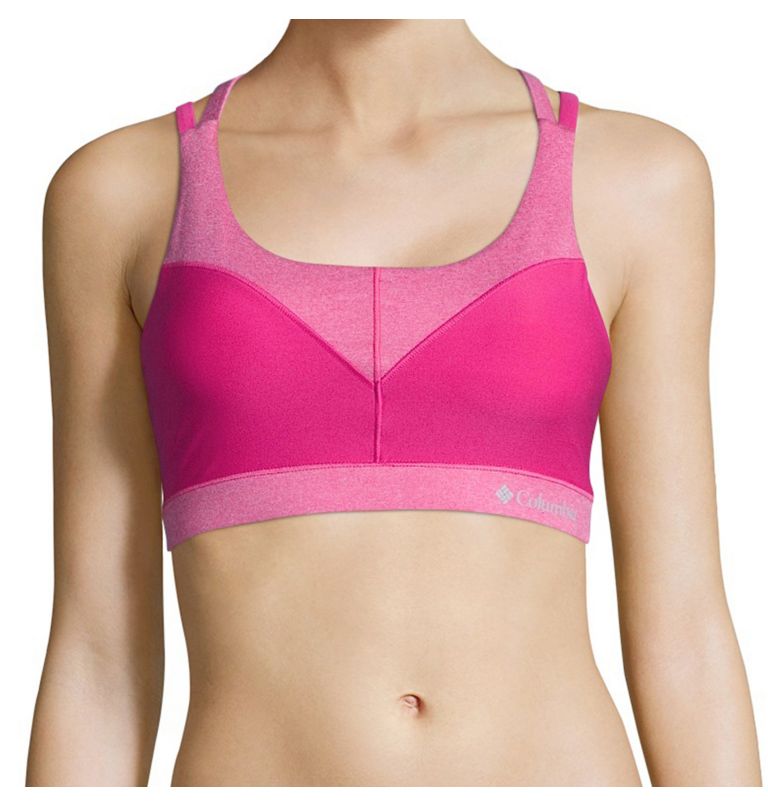 Thumbnail: Heather Block Racerback BH, Color: Beetroot, image 1