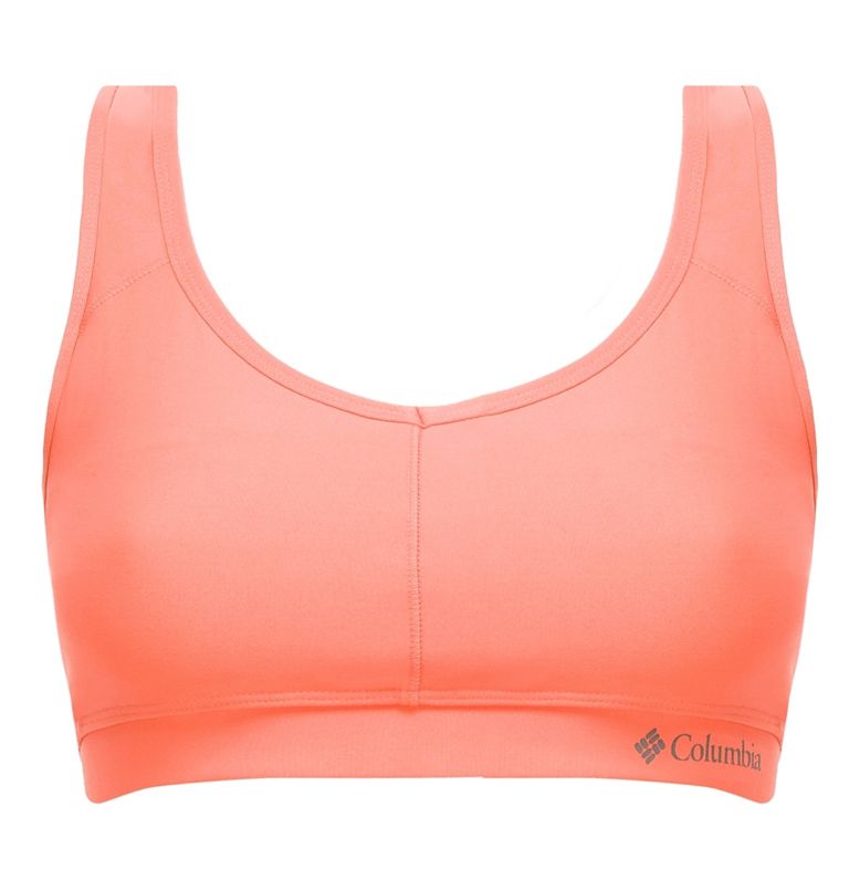 Women's Tech Omni Racerback Bra, Color: Sparkling peach, image 3