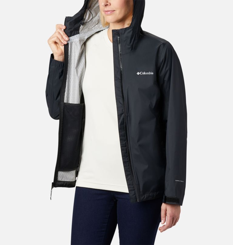 Women’s EvaPOURation Rain Jacket, Color: Black, image 5