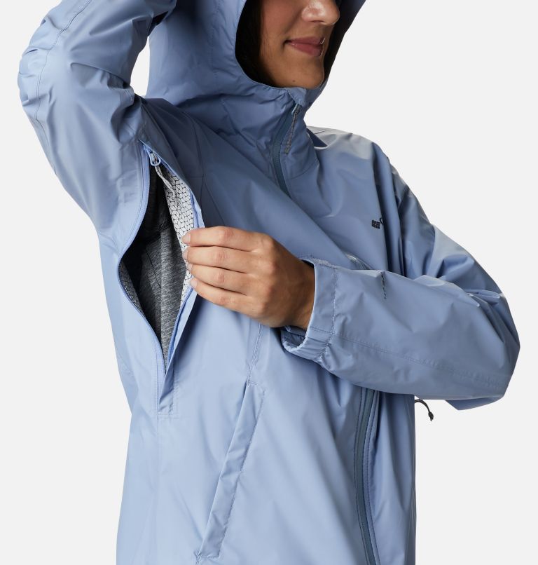 Women’s EvaPOURation Rain Jacket, Color: Empress, image 6