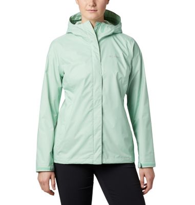 teal columbia rain jacket