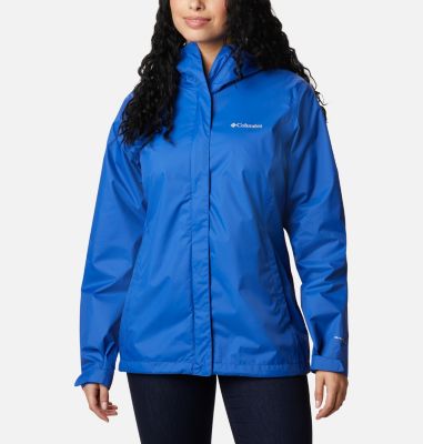 blue rain jacket women's