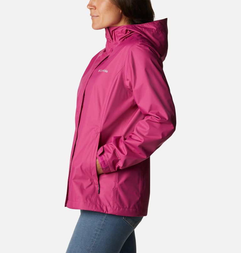 Women’s Arcadia II Rain Jacket, Color: Wild Fuchsia