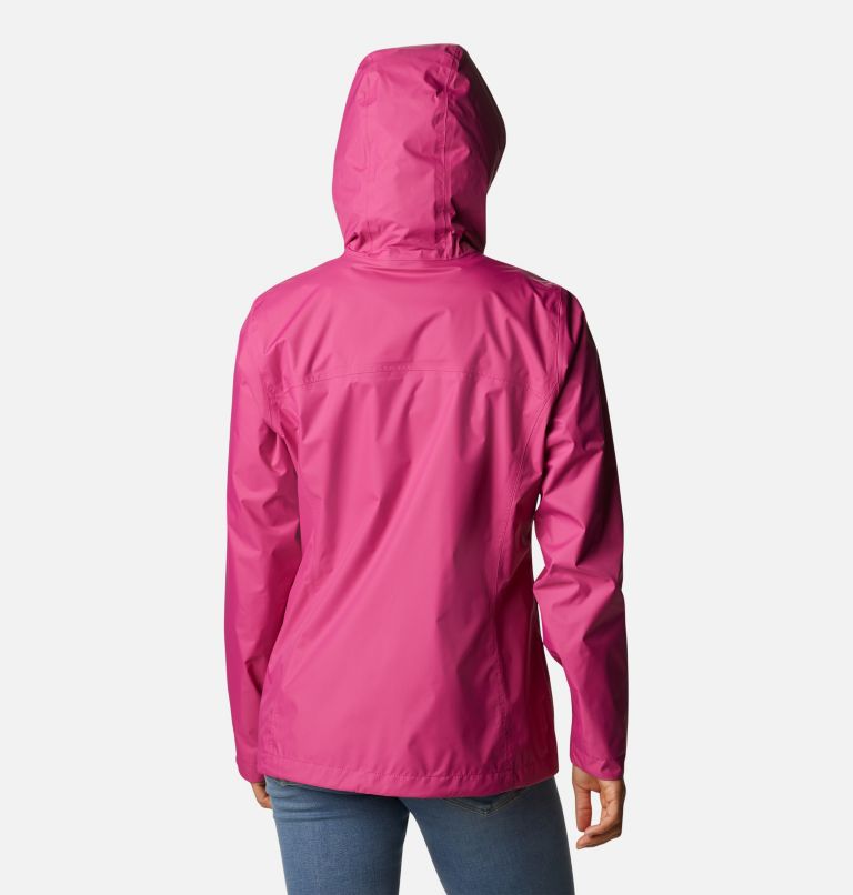 Women’s Arcadia II Rain Jacket, Color: Wild Fuchsia, image 2