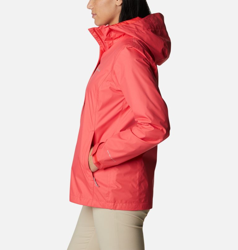 Women’s Arcadia II Rain Jacket, Color: Red Hibiscus