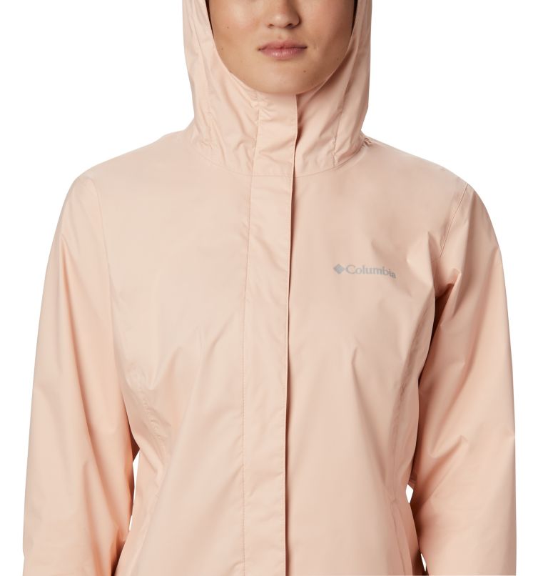 Women’s Arcadia II Rain Jacket, Color: Peach Cloud
