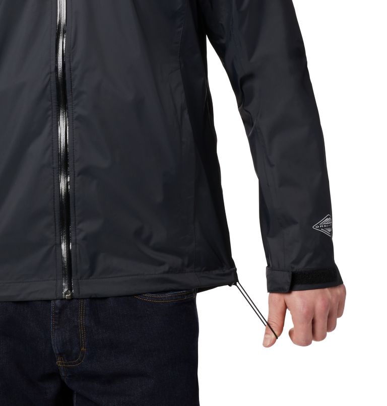 Men's EvaPOURation Rain Jacket, Color: Black, image 3
