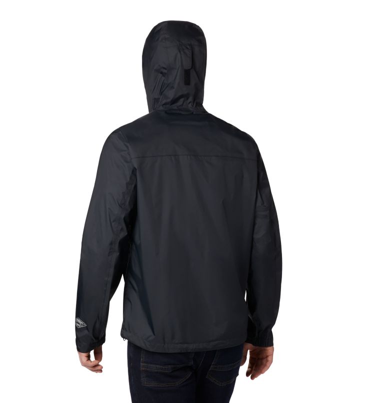 Men's EvaPOURation Rain Jacket, Color: Black, image 2