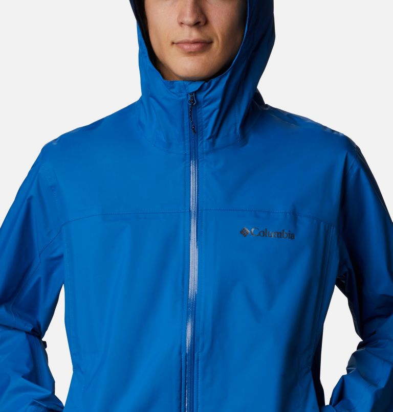 Men's EvaPOURation Rain Jacket, Color: Bright Indigo, image 4