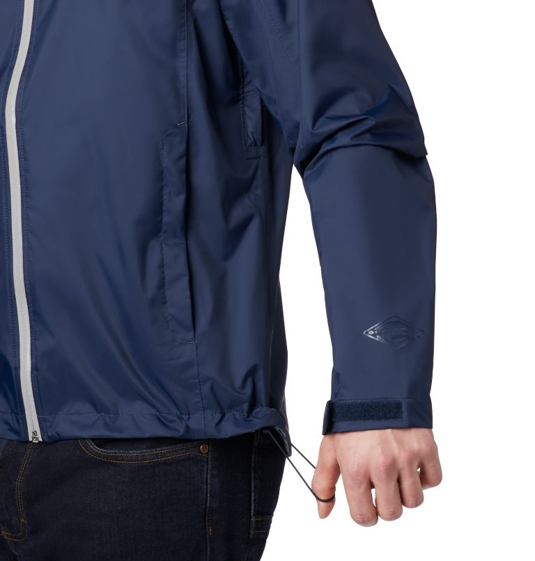 Men's EvaPOURation Rain Jacket, Color: Collegiate Navy, image 3