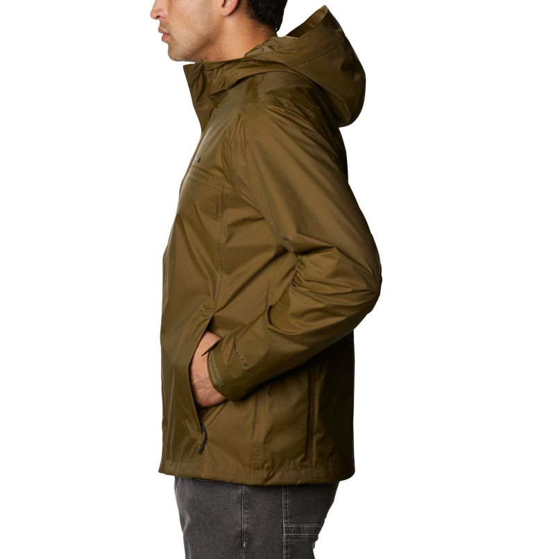 Men's Watertight II Rain Jacket, Color: New Olive, image 3