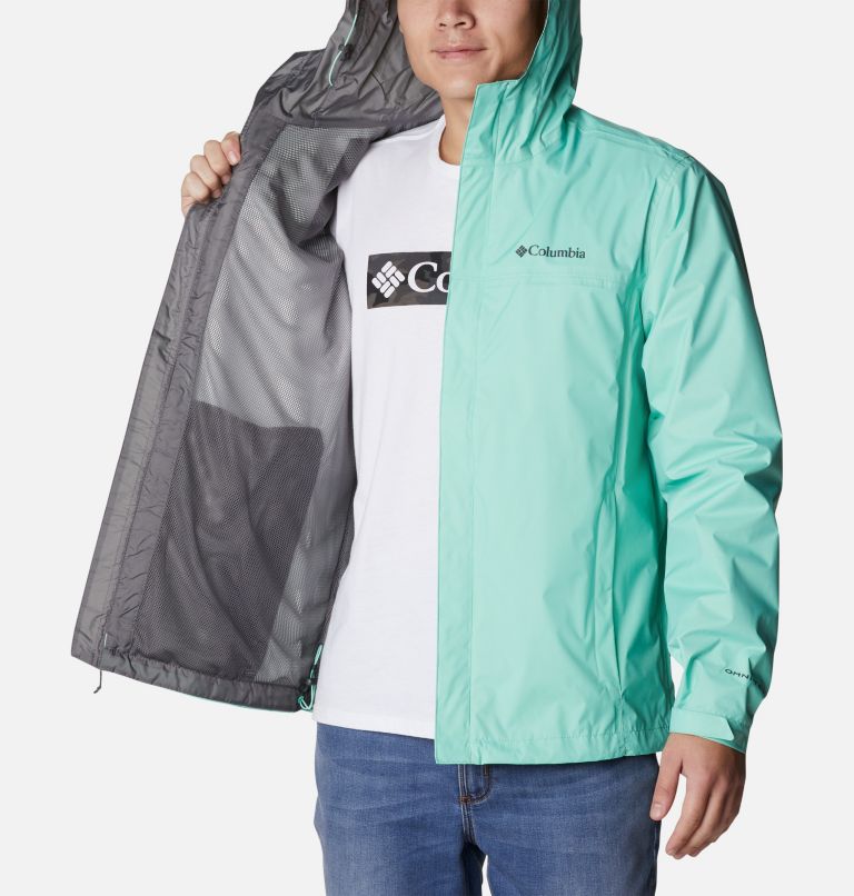 Men's Watertight II Rain Jacket, Color: Kelp, image 5