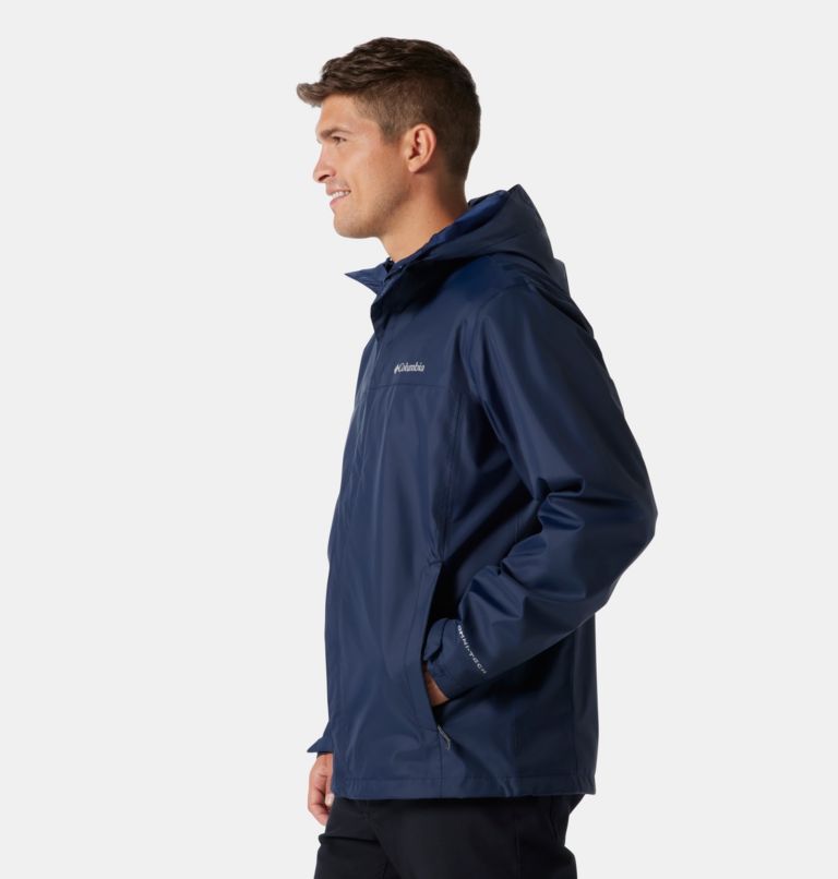Men's Watertight II Rain Jacket, Color: Collegiate Navy