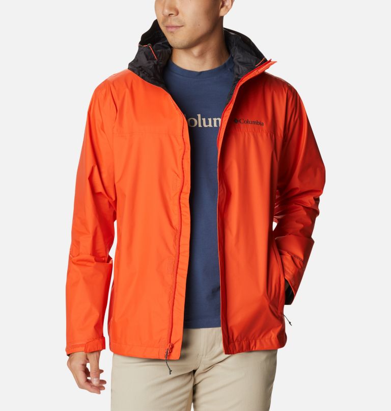 Men's Watertight II Rain Jacket, Color: Red Quartz, image 8