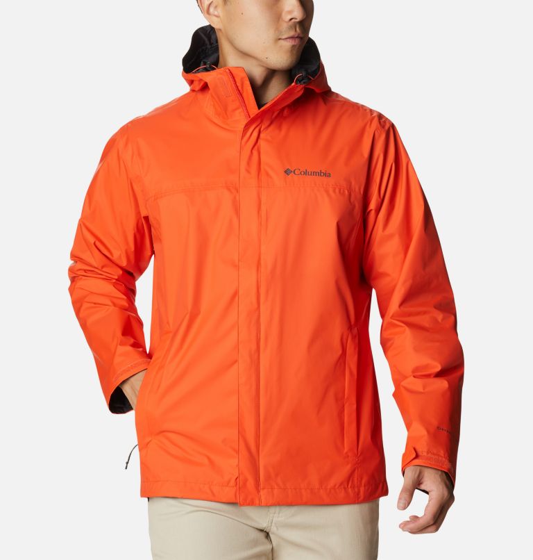 Men's Watertight II Rain Jacket, Color: Red Quartz, image 1
