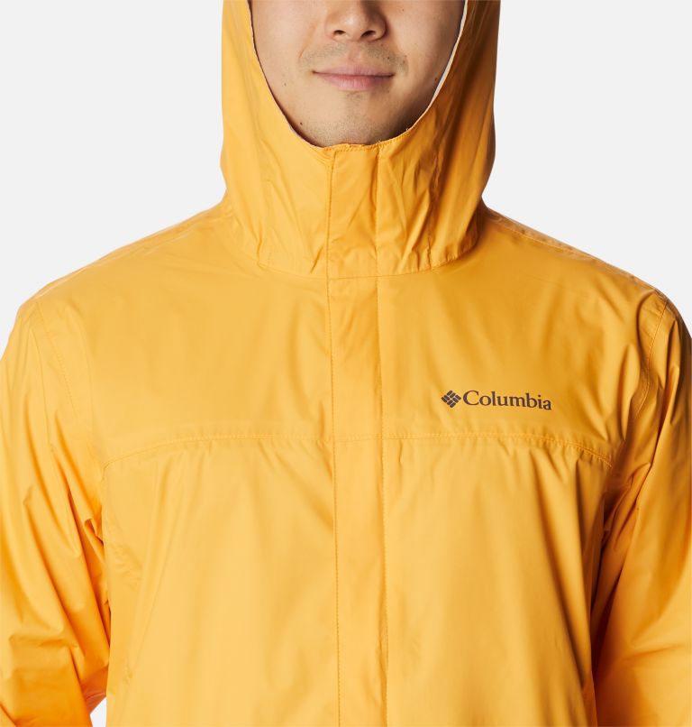 Thumbnail: Men's Watertight II Rain Jacket, Color: Mango, image 4
