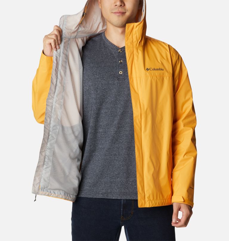 Thumbnail: Men's Watertight II Rain Jacket, Color: Mango, image 5