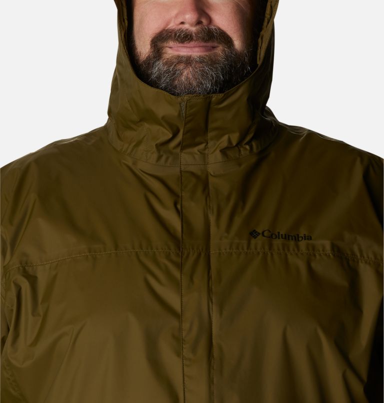 Thumbnail: Men's Watertight II Rain Jacket - Big, Color: New Olive, image 4