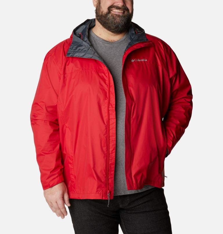 Thumbnail: Men's Watertight II Rain Jacket - Big, Color: Mountain Red, image 8