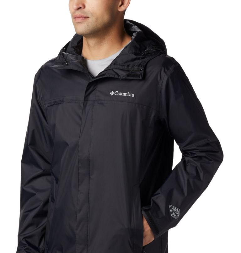 Thumbnail: Men's Watertight II Rain Jacket - Tall, Color: Black, image 4