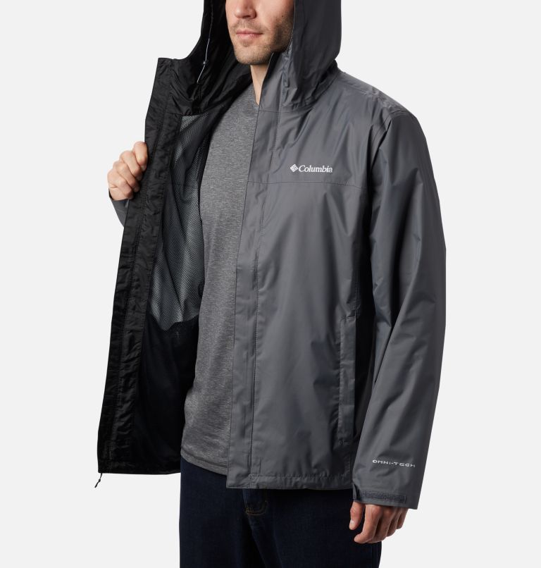 Thumbnail: Men's Watertight II Rain Jacket - Tall, Color: Graphite, image 4