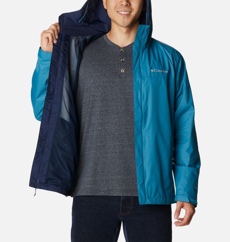 Men's Watertight II Rain Jacket - Tall, Color: Deep Marine